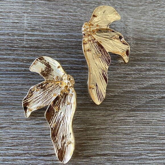 Bohemian flower earrings M114 - Picture 3 of 5